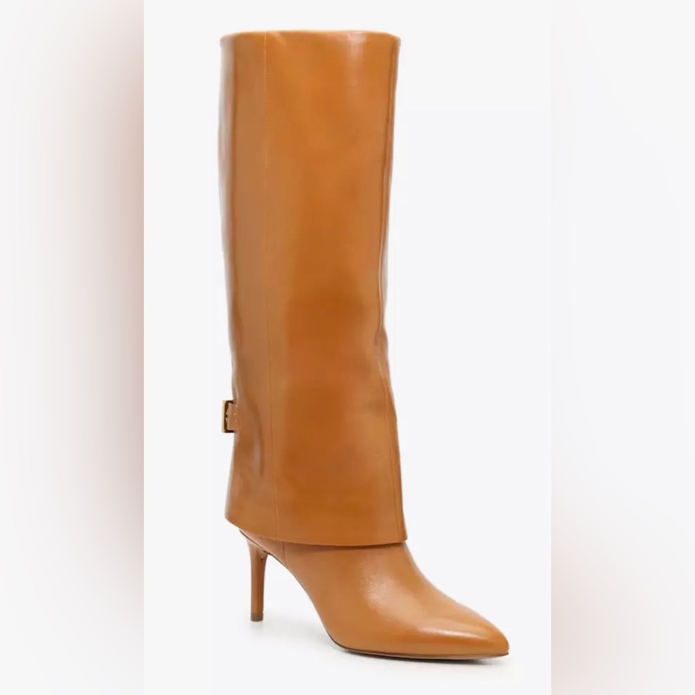 **BRAND NEW** Vince Camuto Kaydein Golden Walnut Wide Boots New